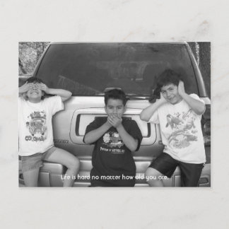 Zie geen kwaad, spreek geen kwaad, hoor geen kwaad briefkaart