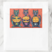 ZIE GEEN KWAADAARDIGE ZWARTE KAT STICKERS BLAD Rec (Tas)