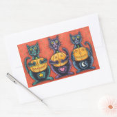 ZIE GEEN KWAADAARDIGE ZWARTE KAT STICKERS BLAD Rec (Envelop)