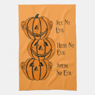 Zie Geen woord horen Geen Kwaad Keukenhanddoek