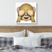 Zie Geen zwarte aap - Emoji Canvas Afdruk (Insitu (Slaapkamer))