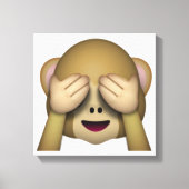 Zie Geen zwarte aap - Emoji Canvas Afdruk (Voorkant)