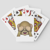 Zie Geen zwarte aap - Emoji Pokerkaarten (Achterkant)