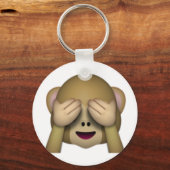 Zie Geen zwarte aap - Emoji Sleutelhanger (Voorkant)