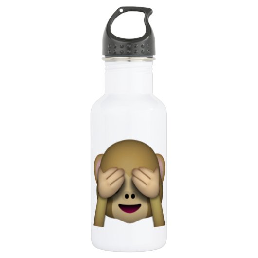 Zie Geen zwarte aap - Emoji Waterfles (Voorkant)