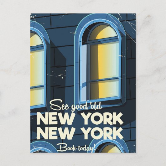 Zie Goed Oud New york reisposter Briefkaart (Voorkant)