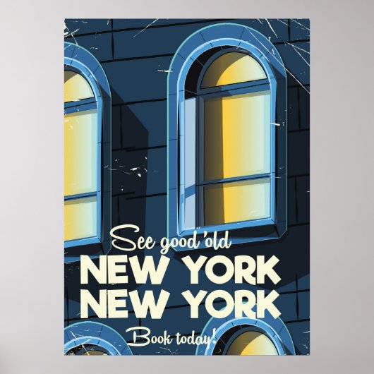 Zie Good Old New york reisposter Poster (Voorkant)