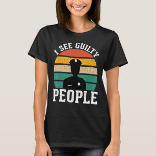 Zie Guilty People Correction Officer 1 T-shirt