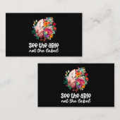 Zie het Able Not label Neurodiversity Brain Au (Voorkant / Achterkant)