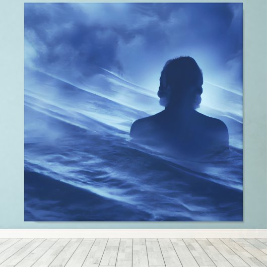 Zie het alleen canvas afdruk (Insitu (Houten vloer))