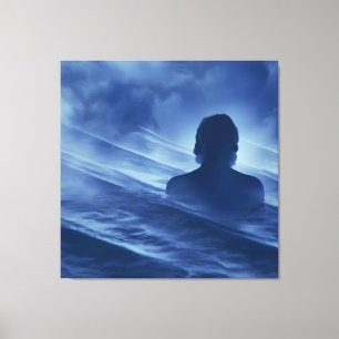 Zie het alleen canvas afdruk