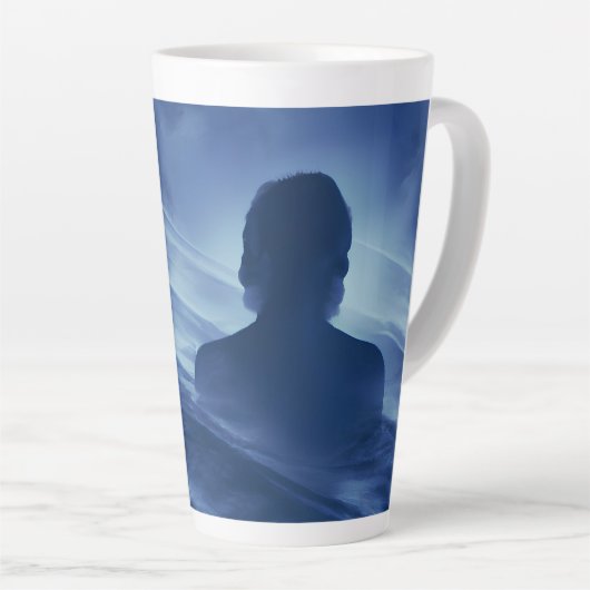 Zie het alleen latte mok (Rechterhoek)