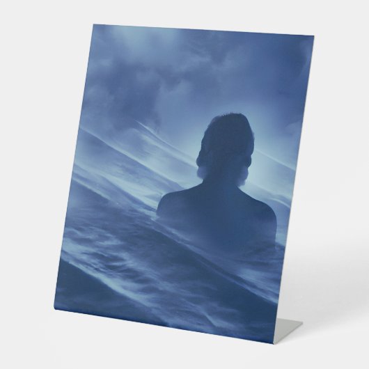 Zie het alleen reclamebord met voetstuk (Voorkant)