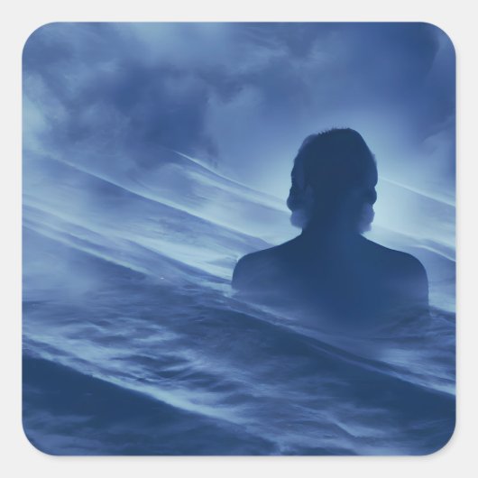 Zie het alleen vierkante sticker (Voorkant)