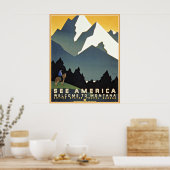 Zie het Amerikaanse Montana-gebergte WPA Poster (Keuken)