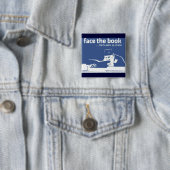 Zie het boek vierkante button 5,1 cm (In situ)