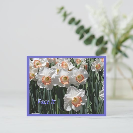 Zie het - Daffodils Briefkaart (Staand voorkant)