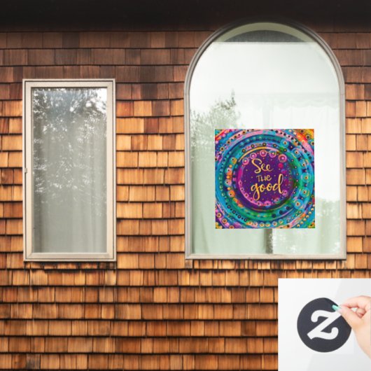 Zie het goede “Inspirivity” Raamsticker (Huis Raam)
