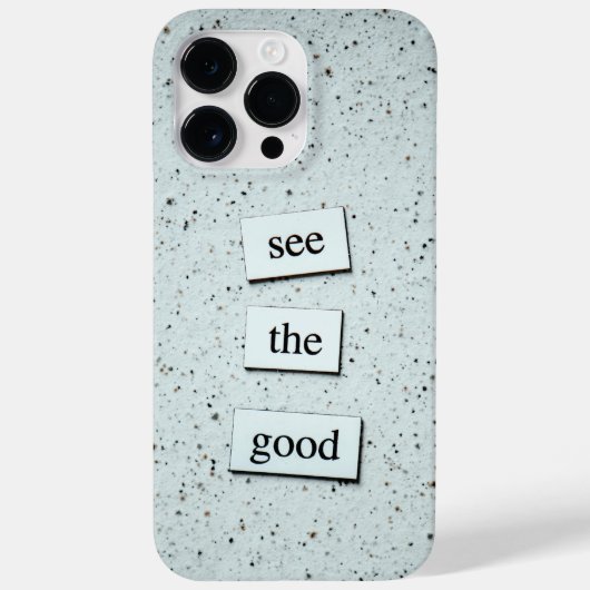 "Zie het goede - Positive Vibes Phone Case Design (Achterkant)