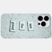 "Zie het goede - Positive Vibes Phone Case Design (Achterkant (horizontaal))