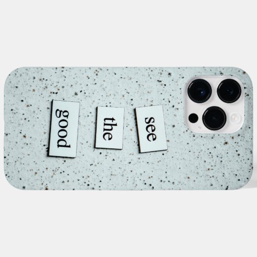 "Zie het goede - Positive Vibes Phone Case Design (Achterkant (horizontaal))