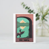 Zie het Indiase Chattar Manzil Palace Asia  Briefkaart (Staand voorkant)