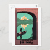 Zie het Indiase Chattar Manzil Palace Asia  Briefkaart (Voorkant / Achterkant)