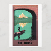 Zie het Indiase Chattar Manzil Palace Asia  Briefkaart (Voorkant)