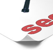 Zie het komen Lacrosse Poster (Hoek)