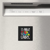 Zie het label Autistic Puzzle Autisme niet Magneet (Insitu (Vaatwasser))