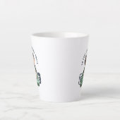 Zie het leven met een glimlach | latte mok (Voorkant)