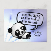 Zie het licht aan het eind van de tunnel briefkaart (Voorkant)