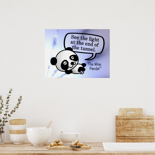 Zie het licht aan het eind van de tunnel poster (Keuken)