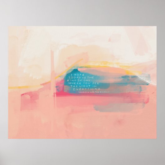 "Zie het Licht in alles"-poster Poster (Voorkant)