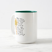 Zie het Licht in het Kleine Inspirerend van Dingen Tweekleurige Koffiemok (Voorkant links)