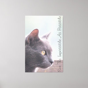 Zie het onmogelijke als mogelijk canvas afdruk