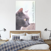 Zie het onmogelijke als mogelijk canvas afdruk (Insitu (Slaapkamer))