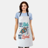 Zie het shirtontwerp voor bewustzijn van de Able T Schort (Gedragen)