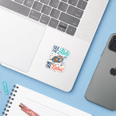 Zie het shirtontwerp voor bewustzijn van de Able T Sticker (Laptop met iPhone)