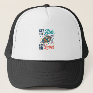 Zie het shirtontwerp voor bewustzijn van de Able T Trucker Pet