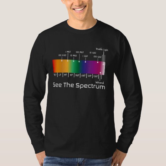 Zie het spectrum voor de exploitant van de am-radi t-shirt (Voorkant)
