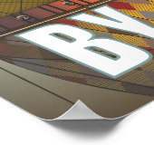 Zie het wereldluchtschip Race Steampunk Travel Poster (Hoek)