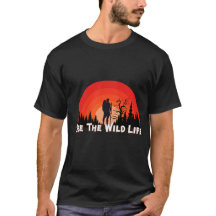 Zie het wilde leven Zonsondergang Wandelen Silhoue