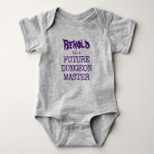Zie hier de Future Dungeon Master Baby Body Romper (Voorkant)