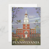 Zie Historic Pennsylvania USA Travel Poste Briefkaart (Voorkant / Achterkant)