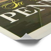  Zie Historic Pennsylvania USA Travel Poster (Hoek)