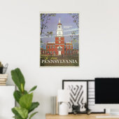  Zie Historic Pennsylvania USA Travel Poster (Thuiskantoor)