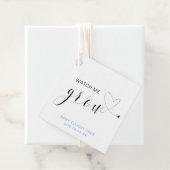 Zie hoe ik Baby shower kutblauwe jongen kweek Bedankjes Labels (In situ)