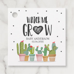 Zie hoe ik groene cactus kweek Succulent Fiesta Bedankjes Labels