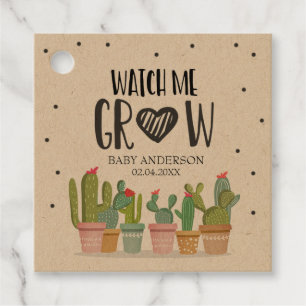 Zie hoe ik groene cactus kweek Succulent Fiesta Bedankjes Labels